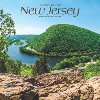 2025 BrownTrout New Jersey Wild & Scenic 12 x 12 Monthly Square Wall Calendar (9781975475390)