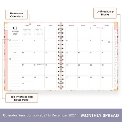 2027 Blue Sky Sincerely Jules 7" x 9" Weekly & Monthly Planner (162421)