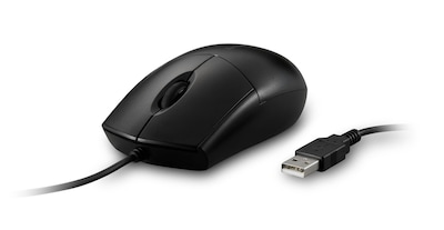 Kensington Pro Fit Wired Washable Ambidextrous Mouse, Black (K70315WW)