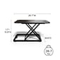Union & Scale™ FlexFit™ 27"W  Manual Rectangular Adjustable Desk Converter, Black (UN45516-CC)