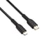 NXT Technologies™ 6 ft. Braided  Lightning Cable  to USB-C Cable, Black (NX60475)