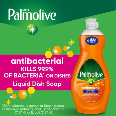 Palmolive Ultra Antibacterial Liquid Dish Soap, Orange, 20 oz. (US04232A)