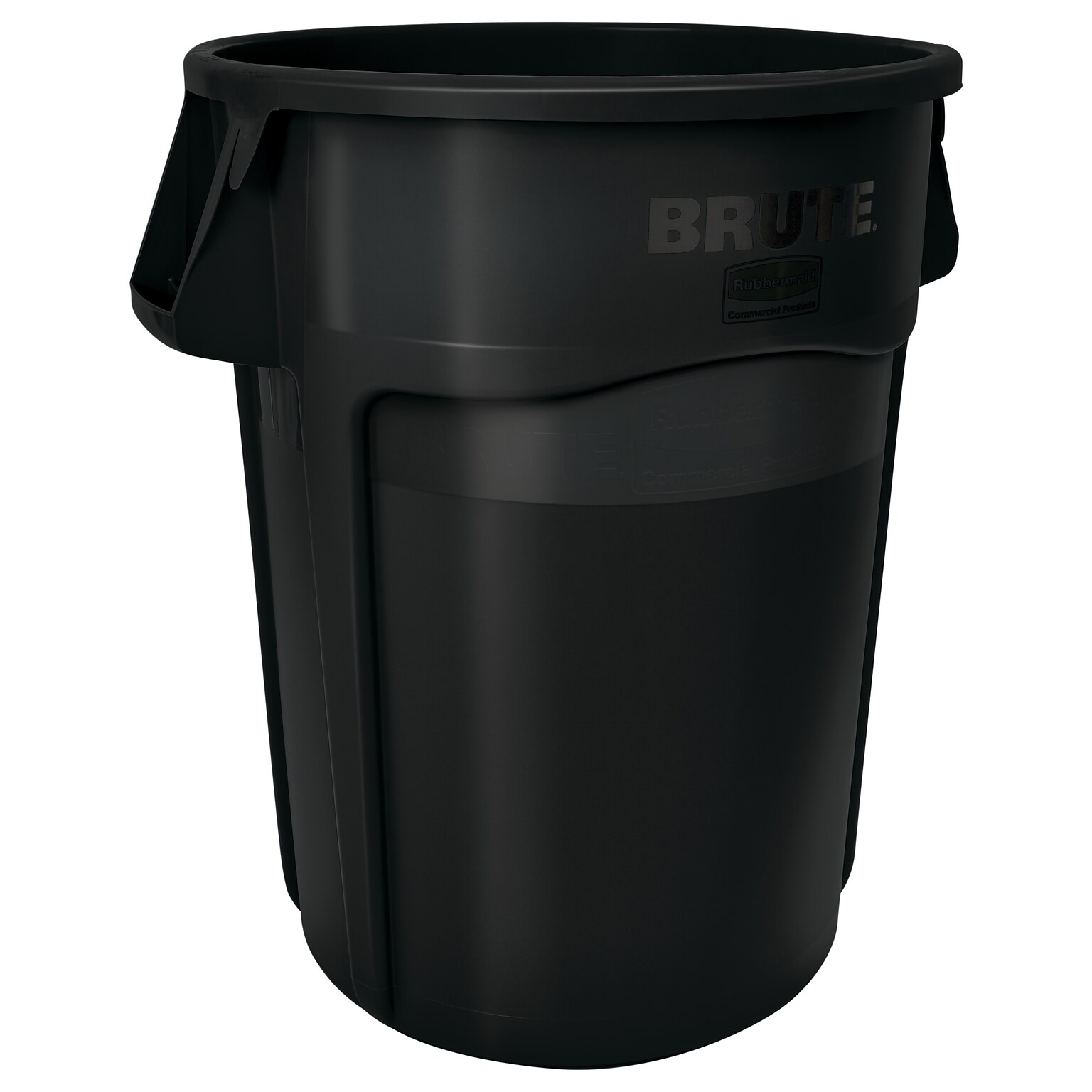Rubbermaid Brute Indoor Trash Can w/ No Lid, Black Resin, 44 Gal. (FG264360BLA)