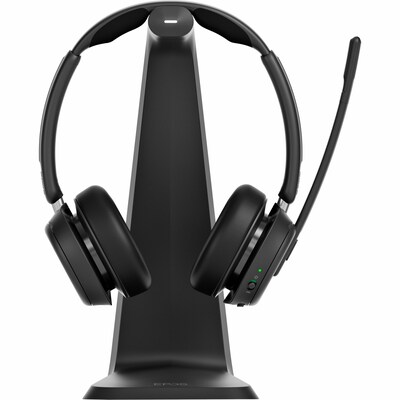 EPOS Impact 1061T Noise Canceling Bluetooth Stereo Over-Ear Headset, Black (1001173)