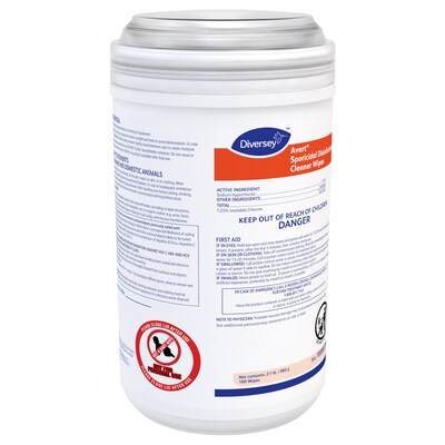 Avert Sporicidal Disinfecting Wipes, 160 Wipes/Container, 12/Carton (100895790)