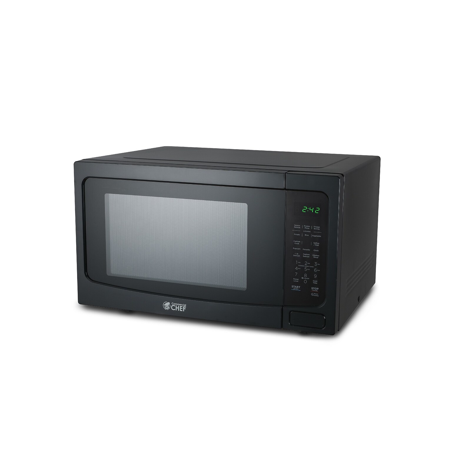 Commercial Chef 1.6 Cu. Ft. Countertop Microwave, Black (CHM16MB6)