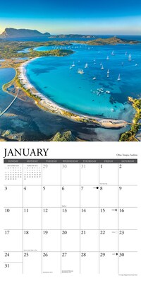 2027 Willow Creek Italy 12" x 12" Monthly Wall Calendar, Assorted Colors (60810)