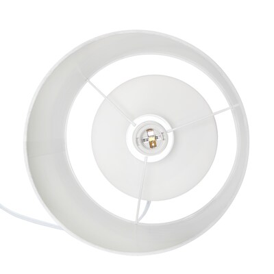 Simple Designs Fresh Prints Table Lamp, Tan Flowers (LT2077-FLO)