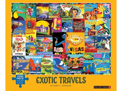 Willow Creek Exotic Travel 1000-Piece Jigsaw Puzzle (49182)