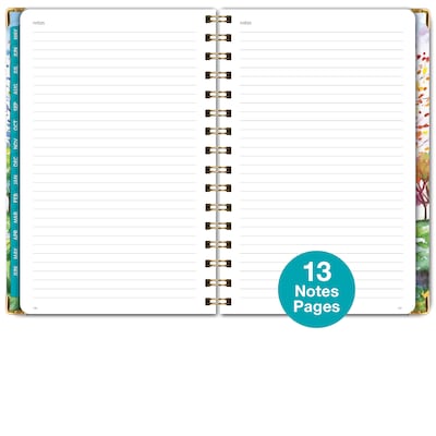 2026-2027 Excello Brands 5" x 8" Academic Weekly & Monthly Planner, Paperboard Cover, Tree Seasons (NAY27-58-20)