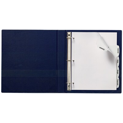 Avery Big Tab Printable Paper Dividers with Large White Labels, 5 Tabs, White, 20 Sets/Pack (14440)