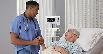 Viva Comfort Mobile Stand for Welch Allyn 4400 & Connex Spot Monitor, Adjustable, White (ADI912-C-MP-01-MK)