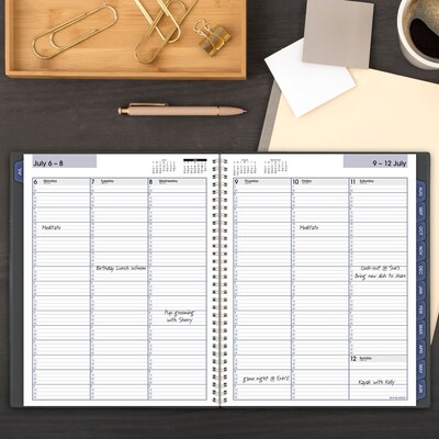 2026-2027 AT-A-GLANCE DayMinder 8.5" x 11" Academic Weekly & Monthly Planner, Plastic Cover, Charcoal (AYC520-45-27)