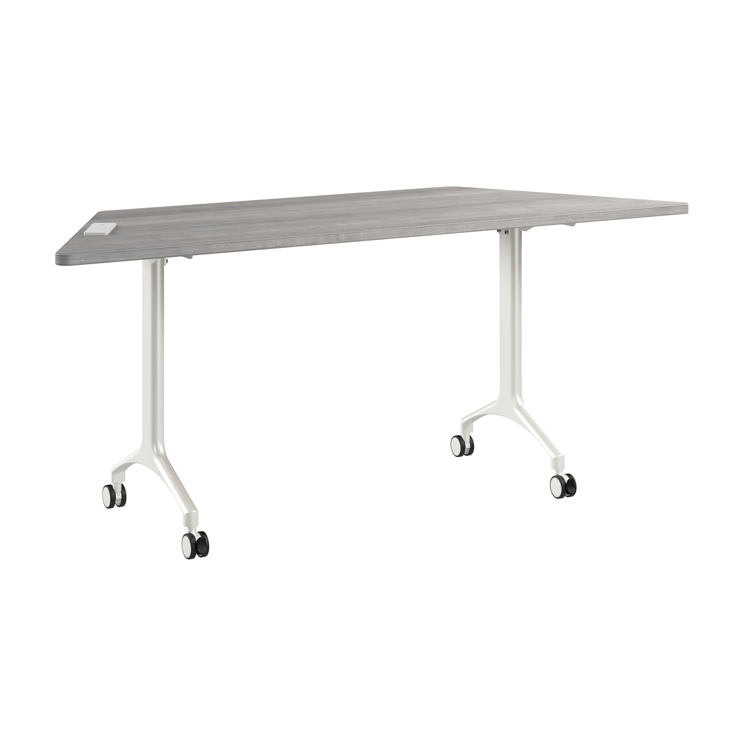 Bush Business Furniture Synergy 72W Trapezoid Shaped Conference Table, Platinum Gray (SGD172PG)