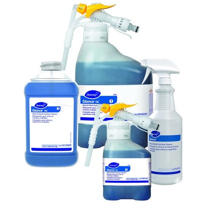 Diversey Glance HC Glass & Multi-Surface Cleaner for Diversey J-Fill Systems, Ammonia, 2.5 L, 2/Carton (905779)