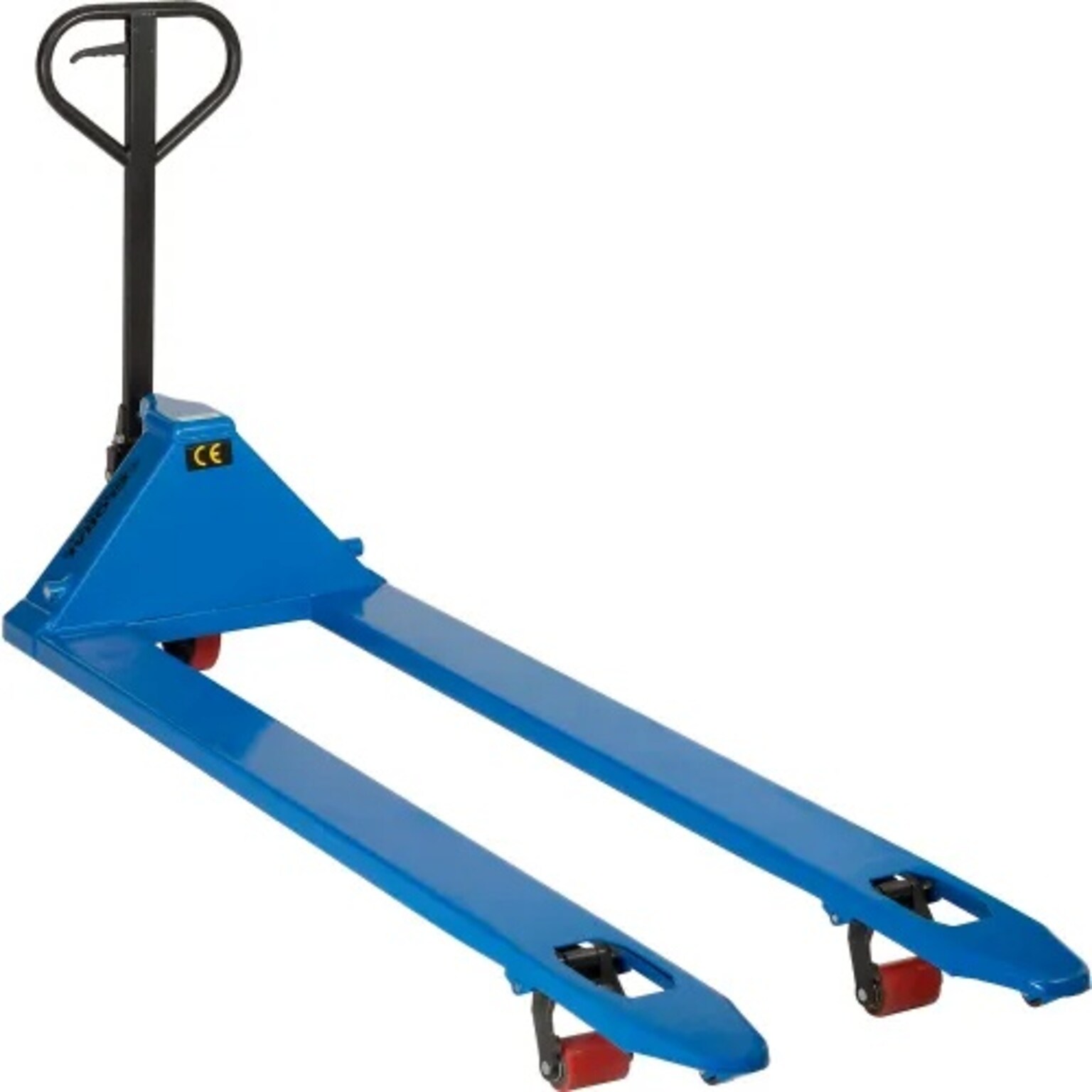 Global Industrial Premium Extra-Long Fork Manual Pallet Jack, 4400 lb. Capacity, 27W x 78L Forks (988943)