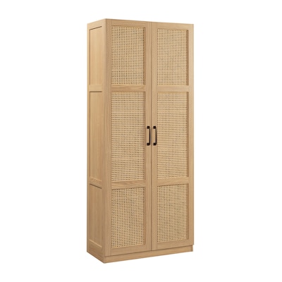 Sauder Select 71H Storage Cabinet with 7 Shelves, Harmony Ash (443649)