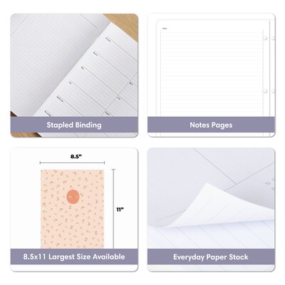 2027 Blue Sky Sincerely Jules 8.5" x 11" Monthly Planner, Peach (164239)