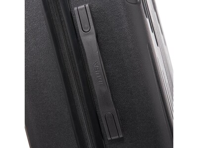 InUSA Drip 22.44" Hardside Carry-On Suitcase, 4-Wheeled Spinner, Black (IUDRI00S-BLK)