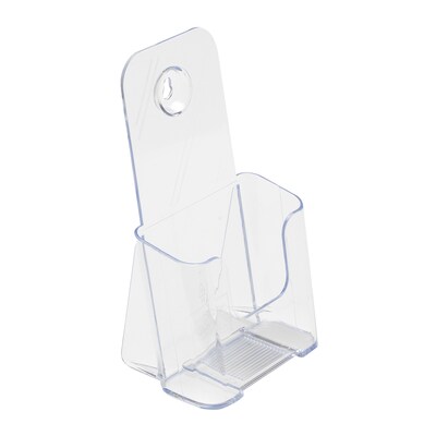 Deflecto Leaflet Size Literature Holder, Clear Plastic (77501)