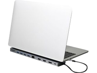 Iogear Dock Pro 13-Port USB-C Triple HD Dock, Silver (GUD3C4K3)