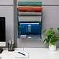 Mind Reader 6-Pocket Metal Mesh Mountable Wall File, Letter Size, Turquoise (MAGSTACK-TUR)