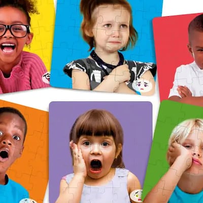 MINILAND 25-Piece Emotions Puzzles, 6/Set (MLE35270)