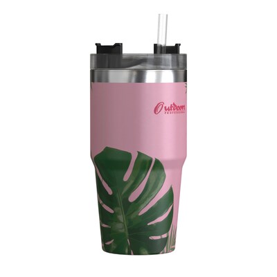 Outdoors Professional Stainless Steel Double-Walled Vacuum Insulated Tumbler with Straw, 20 oz., Tro