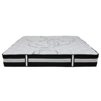 Flash Furniture Capri Comfortable Sleep 12" Hybrid Pocket Spring Mattress, King (CLE230PRK)