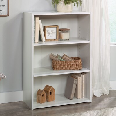 Sauder Beginnings 35H 3-Shelf Bookcase, Soft White (415541)