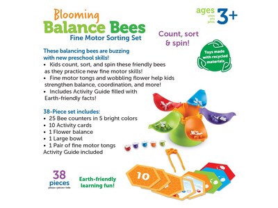 Learning Resources Blooming Balance Bees Fine Motor Sorting Set (LER3607)