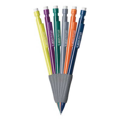 BIC Matic Grip Mechanical Pencil, 0.5mm, #2 Hard Lead, 6/Pack (42602)