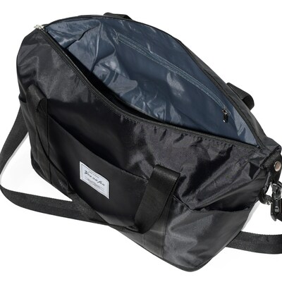 Nicci Polyester Travel Duffel Expandable Bag, Black (CBM10003-BLK)
