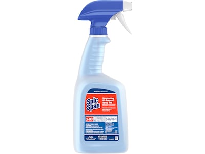 Spic & Span Disinfecting All-Purpose Spray and Glass Cleaner, Fresh Scent, 32 Fl. Oz., 8/Carton (587