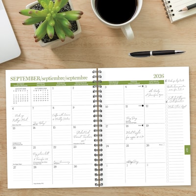 2026-2027 Willow Creek 6.5" x 8.5" Academic Weekly & Monthly Planner, Verdant Folk (64641)