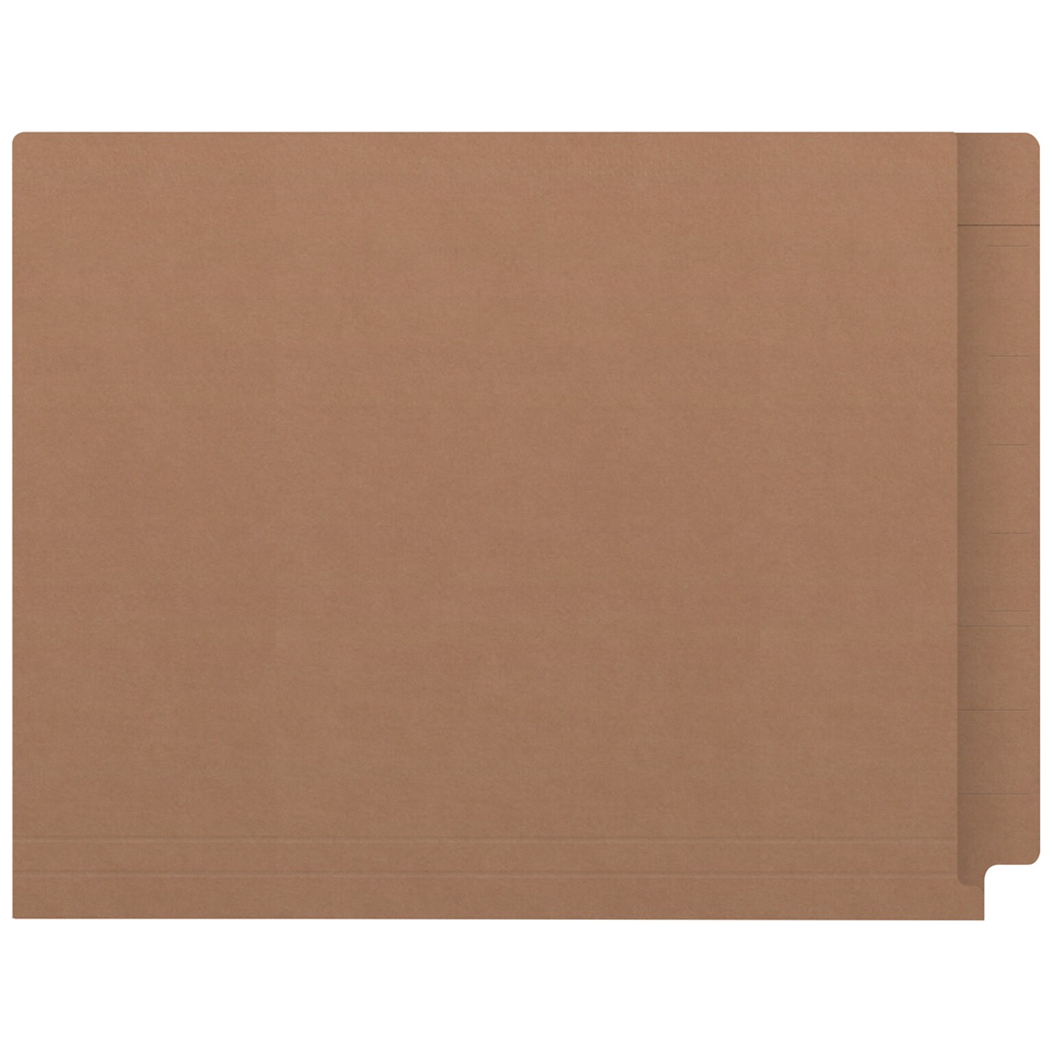 Medical Arts Press Kardex Match Reinforced End Tab File Folder, Straight Cut, Letter Size, Brown Kraft, 100/Box (S-09482-BRN)