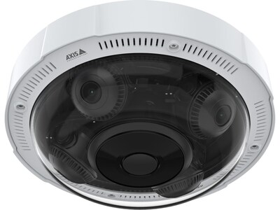 Axis Communications P3735-PLE Panoramic Outdoor Wired Security Camera, Black/White (02633-001)