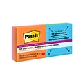 Post-it® Super Sticky Full Stick Notes, 3 x 3, Rio de Janeiro Collection, 25 Sheets/Pad, 16 Pads/P