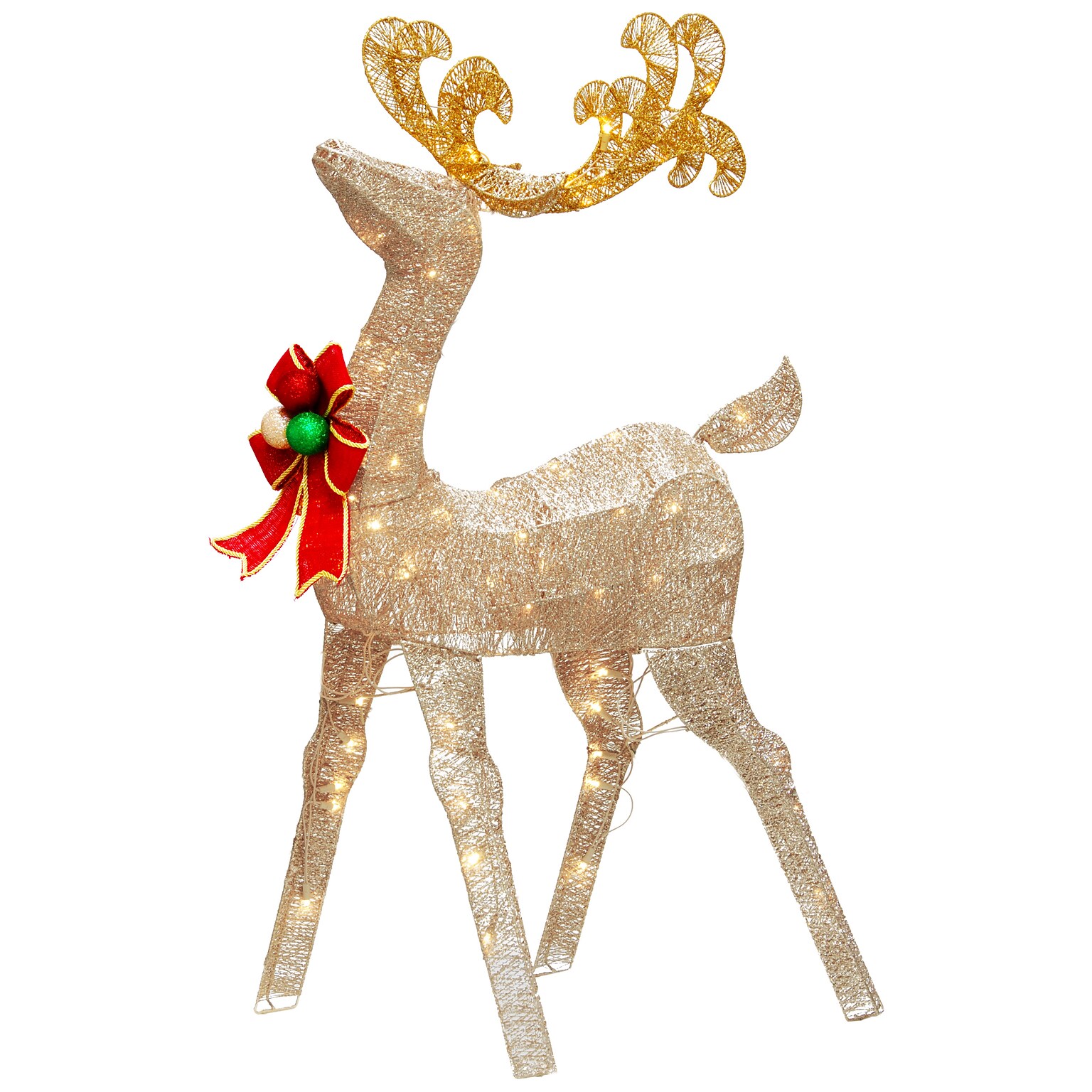 National Tree Company 48 Reindeer Decoration with White LED Lights (DF-070020U)