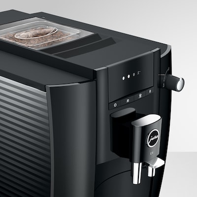 JURA E4 2-Cups Coffee & Espresso Machine Combination, Piano Black (15466)