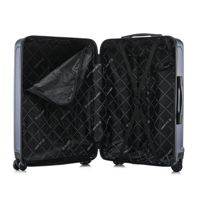 US Army FOX 3-Piece Hardside Spinner Carry-On Luggage Set, TSA Checkpoint Friendly, Navy Blue (USLFOXSML-BLU)