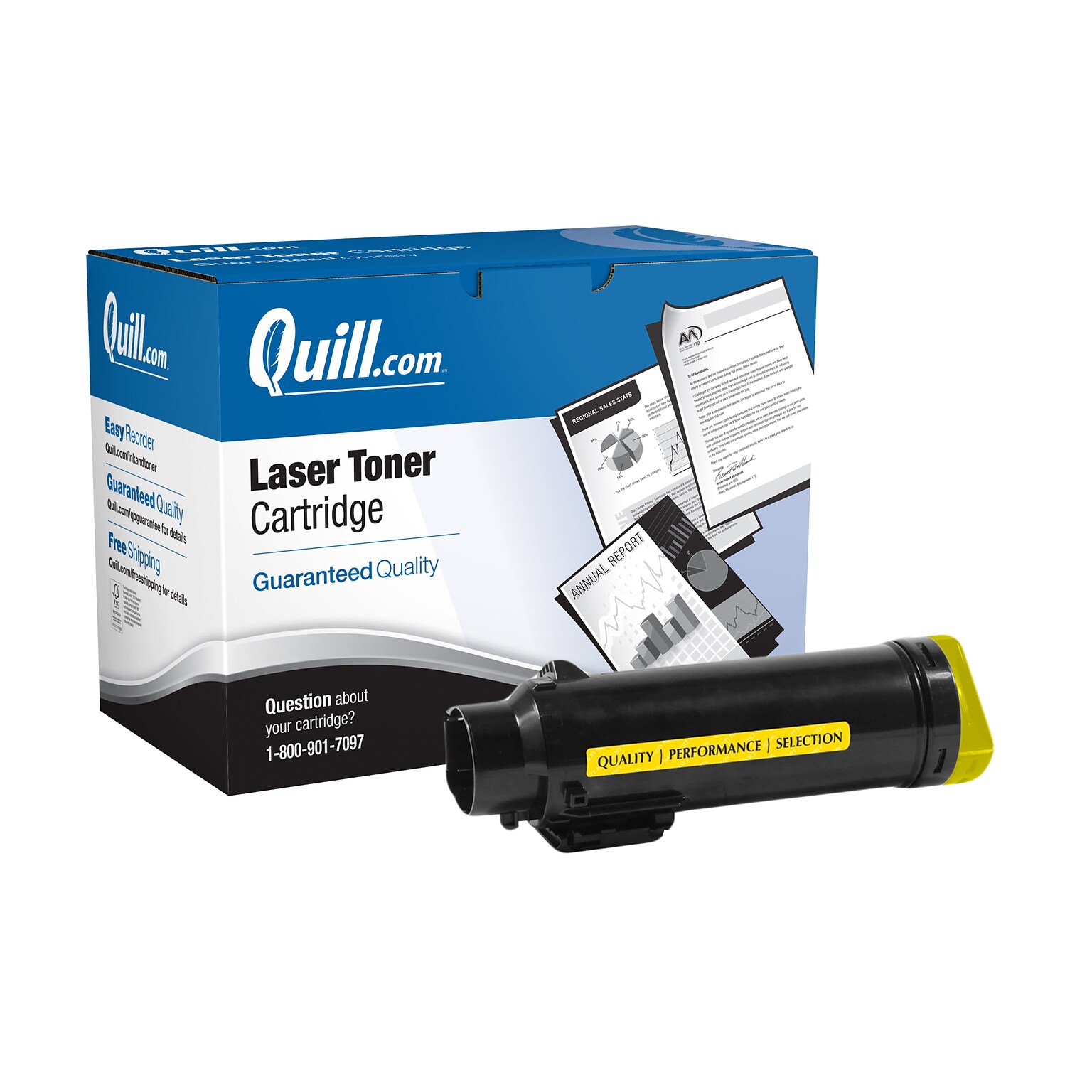 Quill Brand® Remanufactured Yellow Extra High Yield Toner Cartridge Replacement for Xerox 6510 (106R03692)