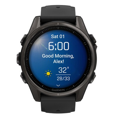 Garmin fenix 8 Smart Watch, 43 mm, Carbon Gray & Black (GRM0290320)