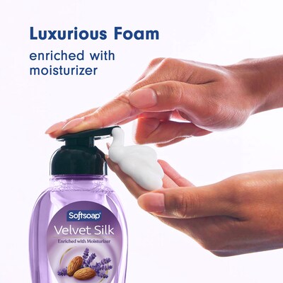 Softsoap Velvet Silk Foaming Liquid Hand Soap, Dreamy Lavender & Almond Milk Scent, 9 Oz., 6/Carton (61052503CT)