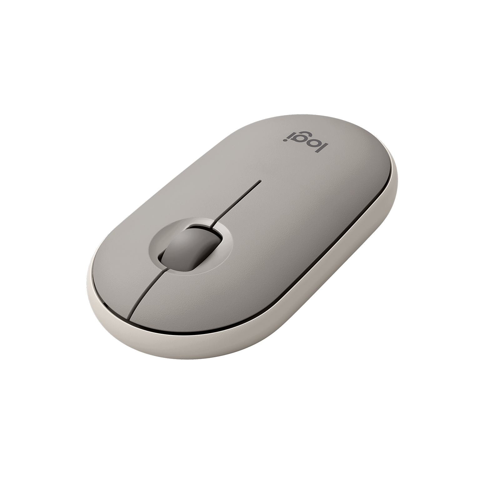 Logitech Pebble M350 Wireless Ambidextrous Optical USB Mouse, Sand (910-005769)