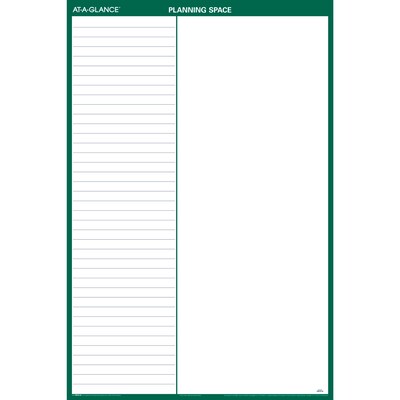 2026 AT-A-GLANCE 32" x 48" Yearly Dry Erase Wall Calendar, Reversible, White/Green (PM310-28-26)