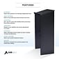 AdirOffice 45.8" Podium Lectern with Cover, Black (661-01-BLK)