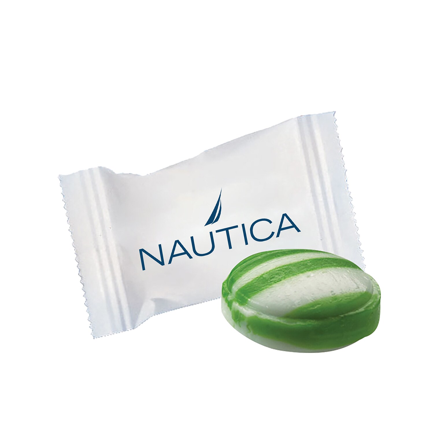 Individually Wrapped Green Striped Spearmint
