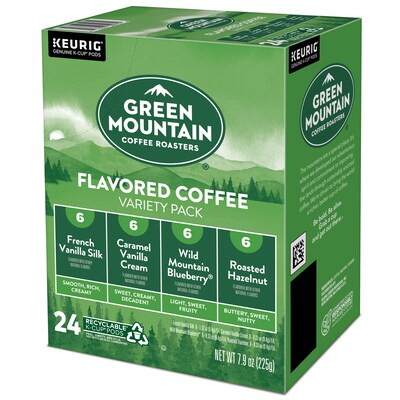 Green Mountain Variety Pack Coffee Keurig® K-Cup® Pods, Light Roast, 96/Carton (GMT6502CT)