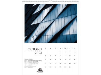 2025 House of Doolittle Abstract Architecture 11" x 14" Monthly Wall Calendar (315-25)